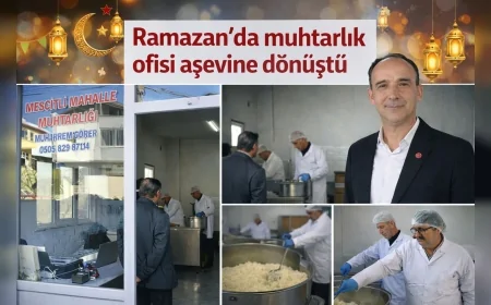 Samsun Terme Mescitli Mahallesi Muhtarlık ofisimizi aşevine dönüştü