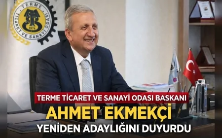 Terme Ticaret ve Sanayi Odası Başkanı Ahmet Ekmekçi: “Orta Ölçekli Yeni Sanayi Sitesinde 400 Dükkanlık Projeyi Hayata Geçireceğiz”