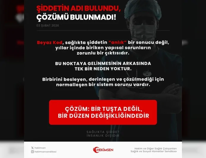 Hekimsen’den Beyaz Kod Açıklaması: “Şiddetin Adı Var Ama ki Çözümü Yoksa Sorun Sistemdedir”