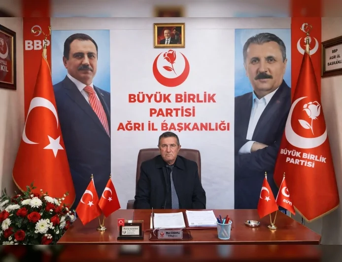 Büyük Birlik Partisi Ağrı İl Başkanı Naci Edebali: “Başlık paralarının yüksekliği gençlerin evlenmesini engelliyor”