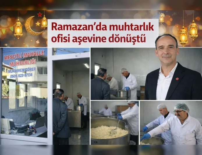 Samsun Terme Mescitli Mahallesi Muhtarlık ofisimizi aşevine dönüştü