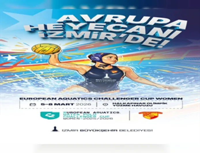 İzmir Büyükşehir Belediyesi Spor Kulübü Avrupa Kadınlar Sutopu Challenger Kupası İzmir Etabı’nda üçüncü şampiyonluk için havuza in