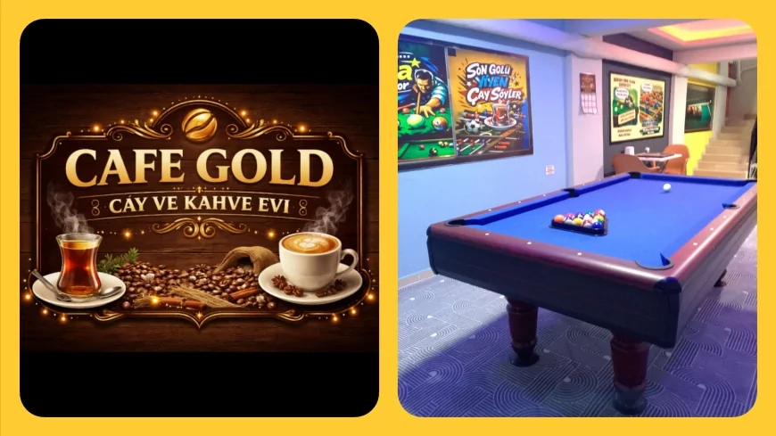 Terme’de Hizmete Açılan Cafe Gold Çay ve Kahve Evi Zengin Menü ve Oyun Alanıyla Dikkat Çekiyor