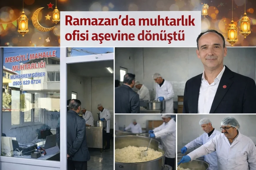 Samsun Terme Mescitli Mahallesi Muhtarlık ofisimizi aşevine dönüştü