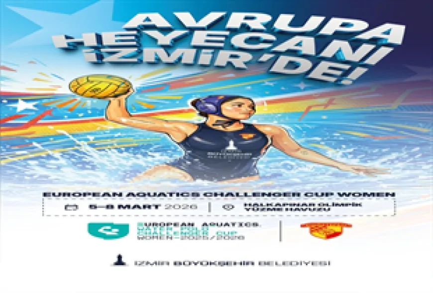 İzmir Büyükşehir Belediyesi Spor Kulübü Avrupa Kadınlar Sutopu Challenger Kupası İzmir Etabı’nda üçüncü şampiyonluk için havuza in