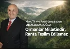 GTP Genel Başkanı Ali Alemdaroğlu: “Ormanlar Milletindir, Ranta Teslim Edilemez”