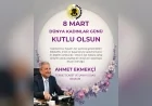 Terme Ticaret ve Sanayi Odası Başkanı Ahmet Ekmekçi: “Güçlü bir toplumun yolu güçlü ve mutlu kadınlardan geçmektedir”