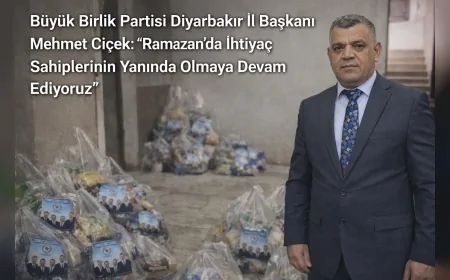 Büyük Birlik Partisi Diyarbakır İl Başkanı Mehmet Çiçek: “Ramazan’da İhtiyaç Sahiplerinin Yanında Olmaya Devam Ediyoruz”