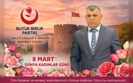 BBP Diyarbakır İl Başkanı Mehmet Çiçek: “Kadınlarımız toplumun ve geleceğin mimarıdır”