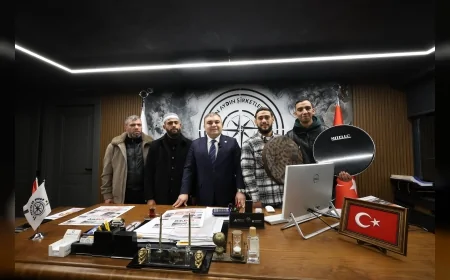Celal Karatüre, Samsun’da Sezgin Aydın'a Sürpriz Ziyaret