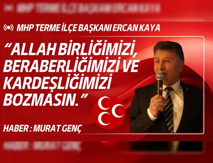 MHP Terme İlçe Başkanlığı’nın İftar Programı Siyaset ve Sivil Toplum Temsilcilerini Bir Araya Getirdi