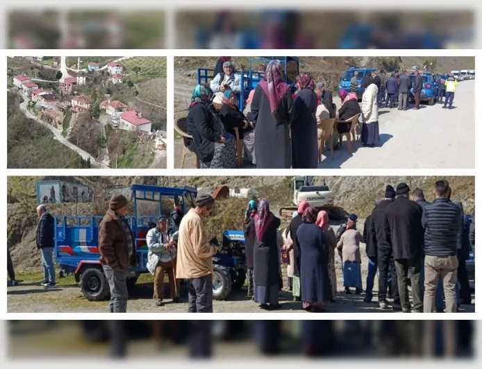 Samsun Terme’de Taş Ocağında Planlanan Dinamitli Patlamaya Mahalle Sakinlerinden Tepki