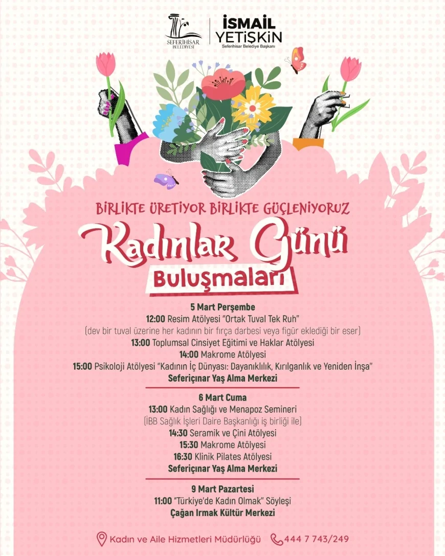 Seferihisar Belediye Başkanı İsmail Yetişkin: “Kadınların emeği toplumun temelidir”