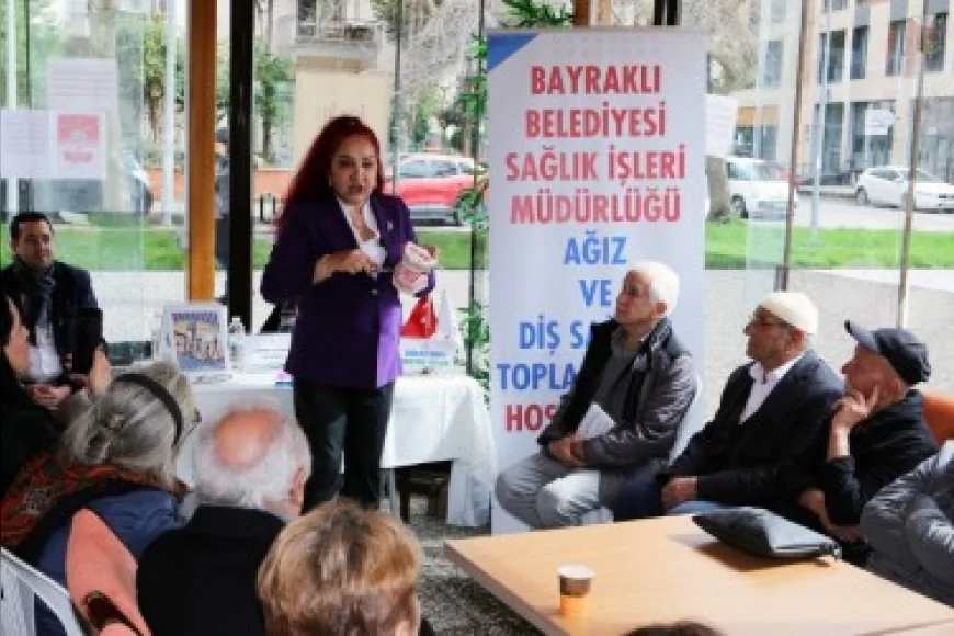 Bayraklı Belediyesi Bahar Evi’nde İleri Yaş Yurttaşlara Ağız ve Diş Sağlığı Eğitimi Düzenledi