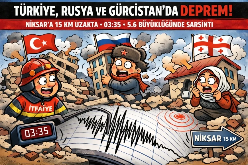 Tokat Niksar Merkezli 5,6 Büyüklüğünde Deprem Türkiye Rusya ve Gürcistan’da Hissedildi