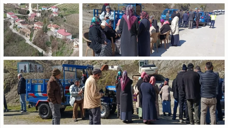 Samsun Terme’de Taş Ocağında Planlanan Dinamitli Patlamaya Mahalle Sakinlerinden Tepki