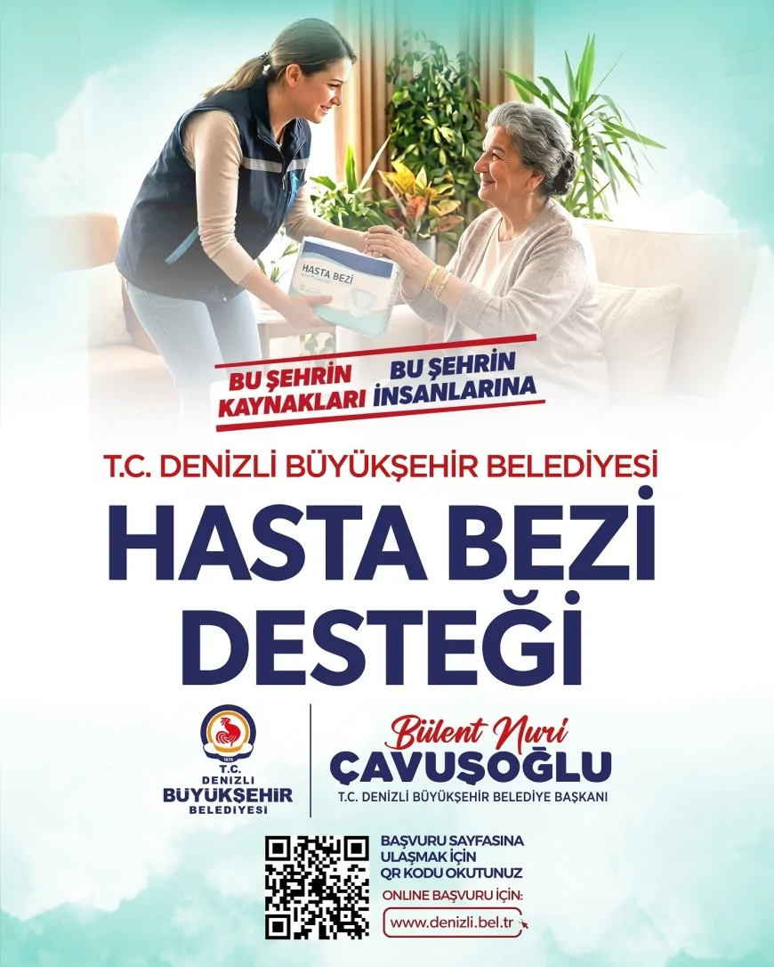 Denizli büyükşehir belediyesi hasta bezi desteği .