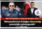 BBP Diyarbakır İl Başkanı Mehmet Çiçek: “Netanyahu’nun açıklamaları siyasi çaresizliğin yansımasıdır”