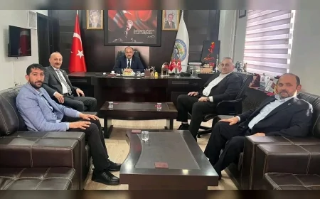 BBP Terme İlçe Başkanı Gürol Özen, Salıpazarı Belediye Başkanı Rafaettin Karaca’yı Ziyaret Etti