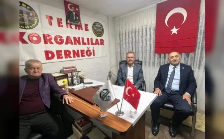 İYİ Parti Terme İlçe Başkanı Şakir Şahin’den Korganlılar Derneği’ne ziyaret