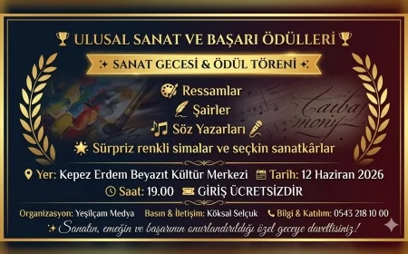 Antalya’da Ulusal Sanat ve Başarı Ödülleri 12 Haziran’da Sanatseverleri Aynı Sahne Etrafında Buluşturacak