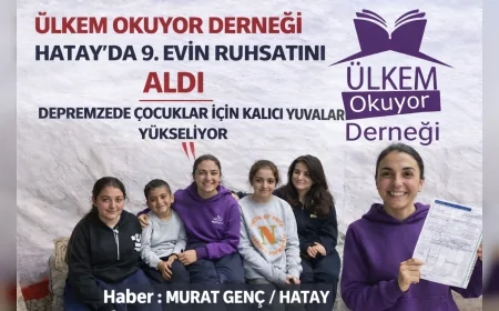 Ülkem Okuyor Derneği Hatay’da 9. Evin Ruhsatını Aldı Depremzede Çocuklar İçin Kalıcı Yuvalar Yükseliyor