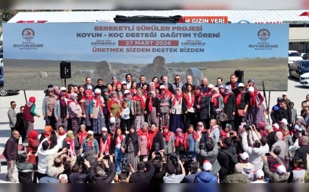 2026 yılı içerisinde toplam 309 üreticiye 1198 damızlık küçükbaş hayvan desteği sağlandı.