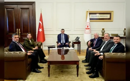 Hazro Belediye Başkanı Fuat Mehmetoğlu ve Bölge Heyeti Ankara’da İlçelerin Öncelikli İhtiyaçlarını Bakanlığa İletti