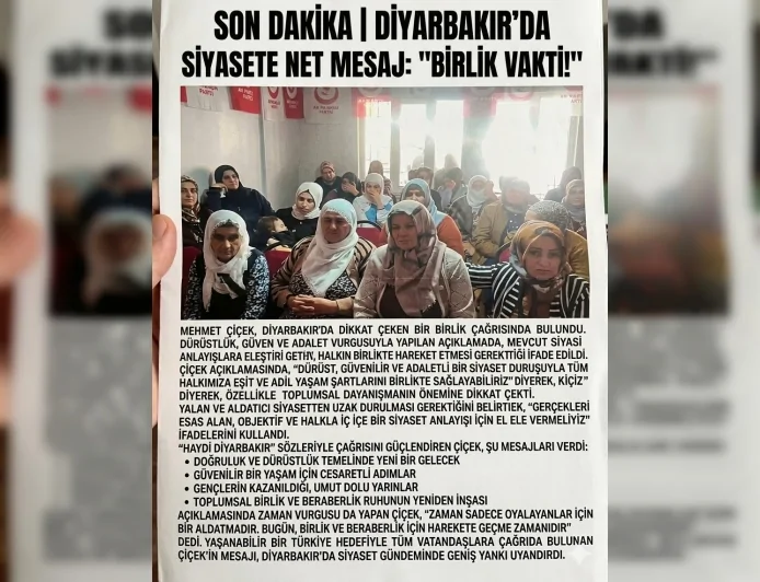 BBP Diyarbakır’dan Güçlü Mesaj: Muhsin Yazıcıoğlu’nun Emaneti Yaşatılacak”