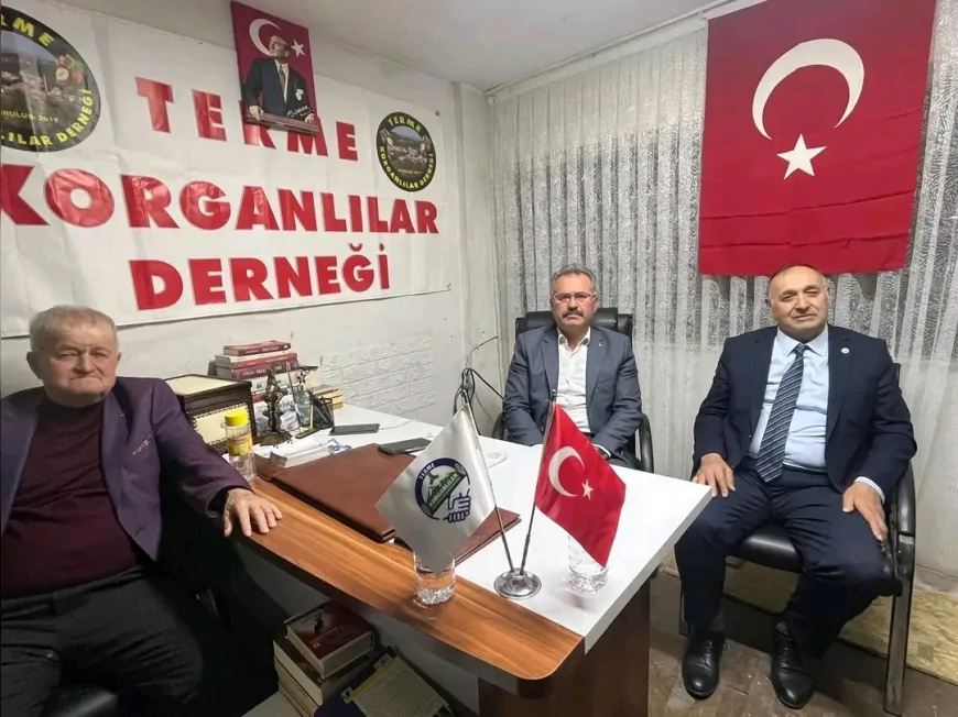 İYİ Parti Terme İlçe Başkanı Şakir Şahin’den Korganlılar Derneği’ne ziyaret