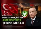 MHP Genel Başkanı Devlet Bahçeli’den  Amedspor Başkanı  Nahit Eren'e Tebrik Mesajı
