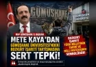 MHP Gümüşhane İl Başkanı Mete Kaya’dan Gümüşhane Üniversitesi’ndeki Bozkurt İşareti Tartışmasına Sert Tepki
