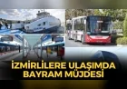 İzmir Büyükşehir Belediyesi Kurban Bayramı’nda toplu ulaşımda indirim ve ücretsiz sefer düzenlemesine gitti.