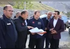 AFAD Başkanı Vali Ali Hamza Pehlivan Erzurum’daki heyelan bölgesinde incelemelerde bulundu