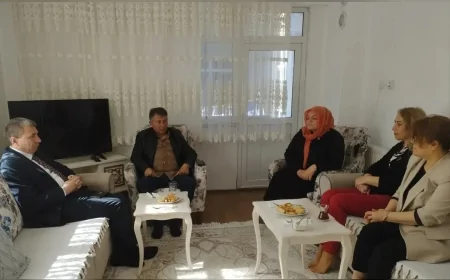 MHP İlçe Başkanı Ercan Kaya ve Parti Heyeti Fenk Mahallesi’nde Taziye Ziyaretinde Bulundu