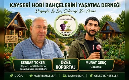 Kayseri’de Hobi Bahçeleri Kültürü İçin Çalışmalar Sürüyor Röportajda Önemli Mesajlar Verildi