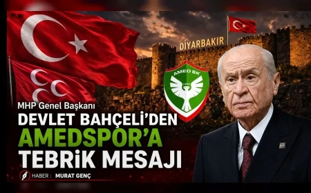 MHP Genel Başkanı Devlet Bahçeli’den  Amedspor Başkanı  Nahit Eren'e Tebrik Mesajı