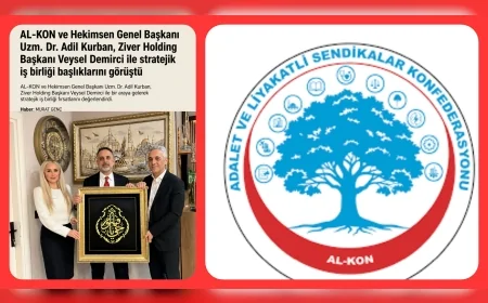 AL-KON ve Hekimsen Genel Başkanı Uzm. Dr. Adil Kurban, Ziver Holding Başkanı Veysel Demirci ile stratejik iş birliği başlıklarını görüştü