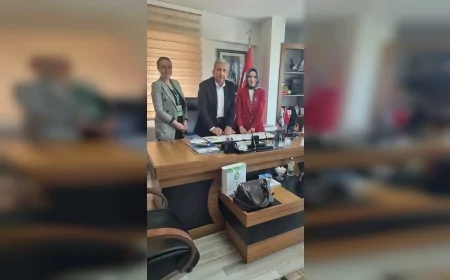 Terme TSO Başkanı Ahmet Ekmekçi’ye Eğitim Kurumu ve SGK İlçe Müdürlüğünden Ziyaret
