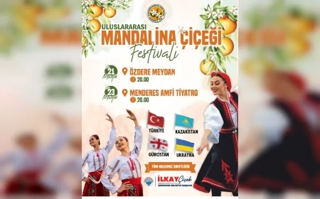 Menderes Belediyesi 4 Ülkeden Halk Dansları Ekiplerini Mandalina Çiçeği Festivali’nde Buluşturacak...