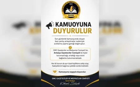 GMC Gazeteciler ve Medyacılar Cemiyeti Genel Başkanı Köksal Selçuk: “Antalya Gazeteciler Cemiyeti ile kurumsal bağımız bulunmuyor”