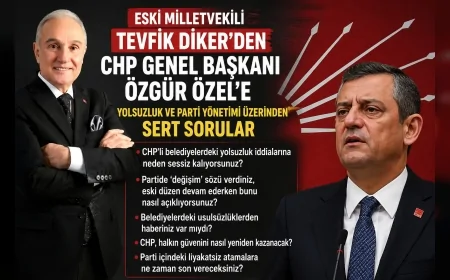 Eski Milletvekili Tevfik Diker’den CHP Genel Başkanı Özgür Özel’e yolsuzluk ve parti yönetimi üzerinden sert sorular