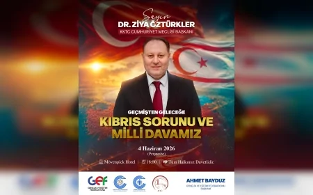 KKTC Cumhuriyet Meclisi Başkanı Dr. Ziya Öztürkler Malatya’da Kıbrıs Davasının Geleceğinin Konuşulacağı Konferansa Katılacak