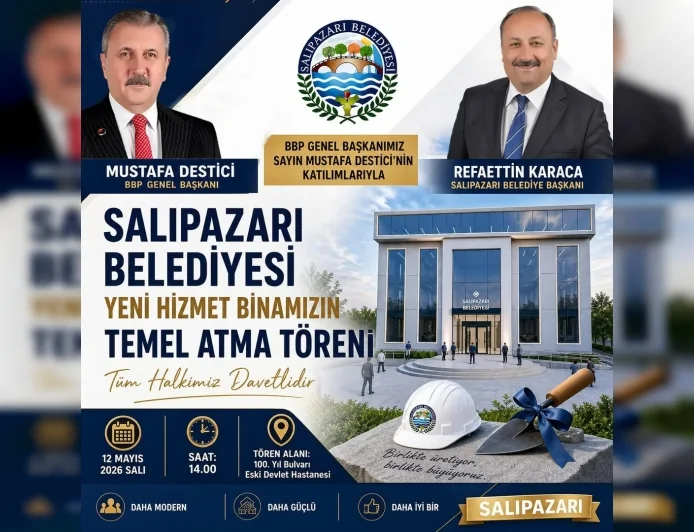 Başkan Rafaettin Karaca yeni belediye hizmet binası için temel atma törenini duyurdu