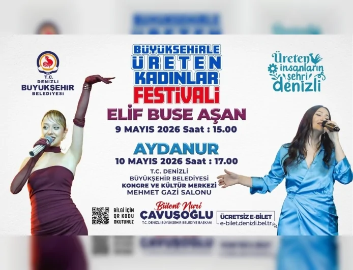 Büyükşehirle Üreten Kadınlar Festivali”, 8-10 Mayıs tarihleri arasında Kongre ve Kültür Merkezi’nde gerçekleştirilecek