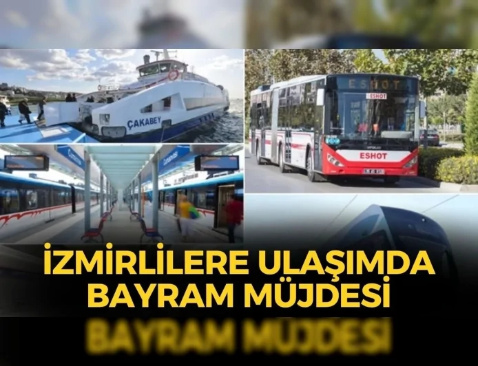 İzmir Büyükşehir Belediyesi Kurban Bayramı’nda toplu ulaşımda indirim ve ücretsiz sefer düzenlemesine gitti.