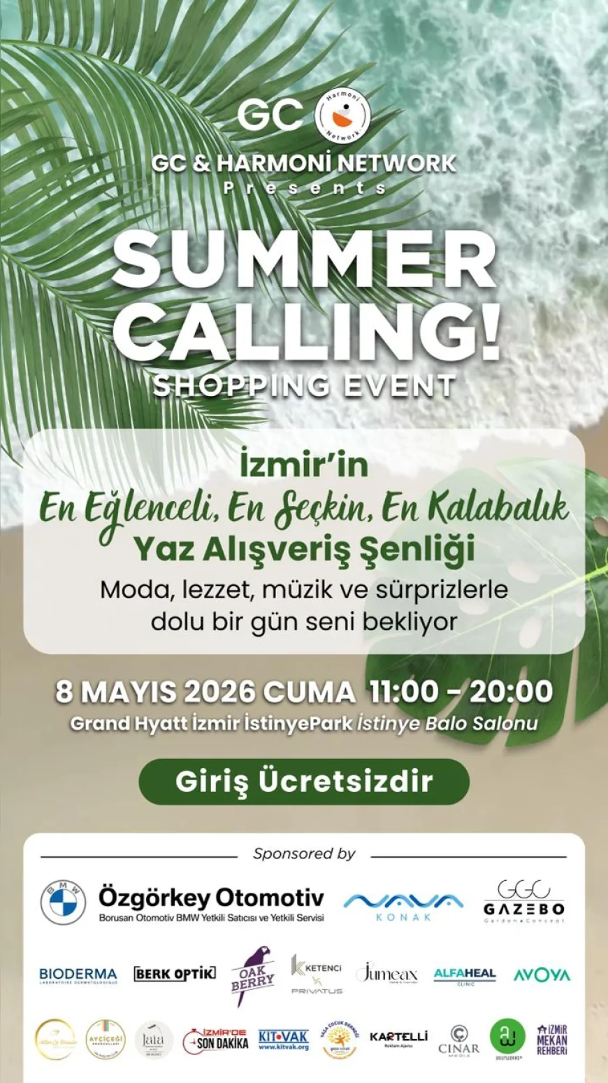İzmir’de yaz öncesi alışveriş ve eğlence rüzgarı Grand Hyatt’ta başlıyor