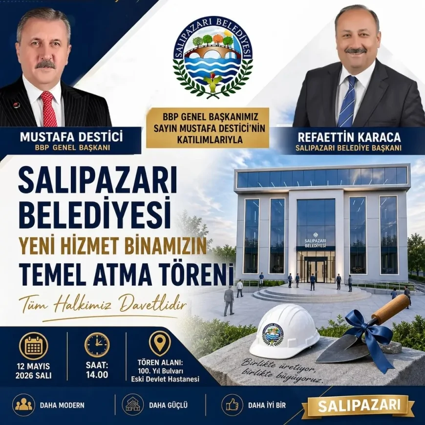 Başkan Rafaettin Karaca yeni belediye hizmet binası için temel atma törenini duyurdu