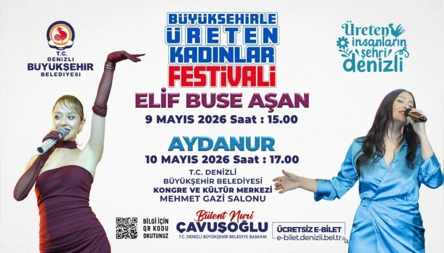 Büyükşehirle Üreten Kadınlar Festivali”, 8-10 Mayıs tarihleri arasında Kongre ve Kültür Merkezi’nde gerçekleştirilecek