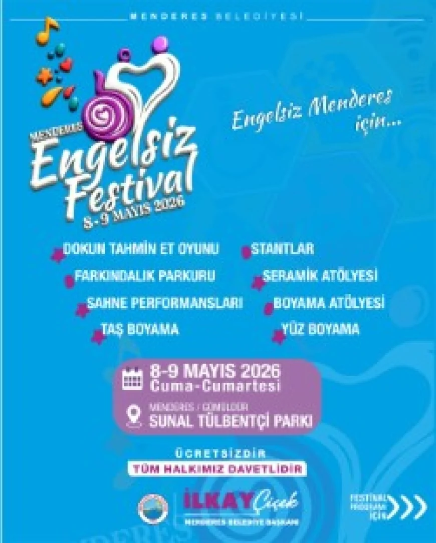 Menderes Belediyesi Gümüldür’de Engelsiz Festival Düzenliyor İki Günlük Program Başlıyor